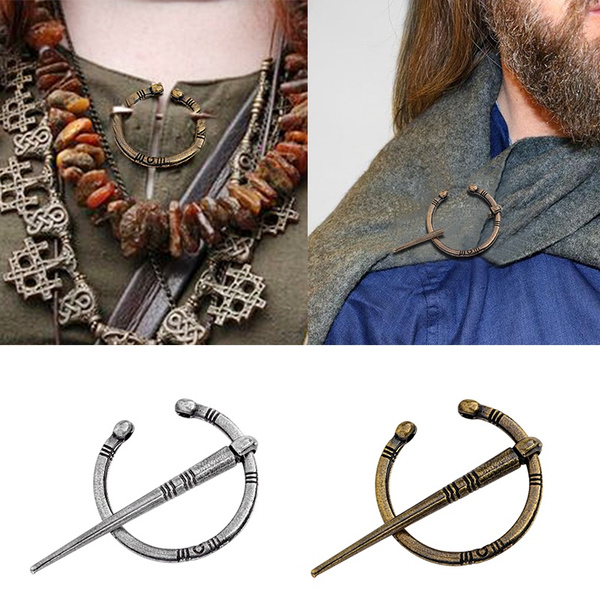 Pagan Jewelry Twisted Viking Clasp Penannular Brooch Cloak Pin Metal Scarf  Pin Gift Men Women Jewelry Viking Gifts
