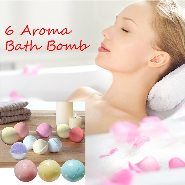 6 Aroma Sea Salt Bath Bomb Bubble Salts Ball Fizzer Lush Fizzy Spa