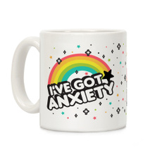 nerdjoke, rainbow, Coffee, anxiety
