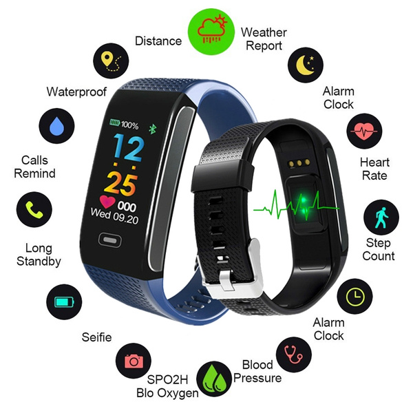 C1 Smart Bracelet Heart Rate Blood Pressure Monitor Smart Band Men Sport  Smart Wristband Waterproof Kids Pedometer - Buy C1 Smart Bracelet Heart  Rate Blood Pressure Monitor Smart Band Men Sport Smart