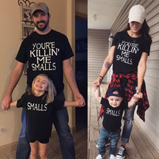 2022 New Family YOU'RE KILLIN' ME SMALLS/SMALLS Funny Matching Family Cotton Tshirt Mother and Daughter Father Son Clothes Matching Shirt Kid Shirt
