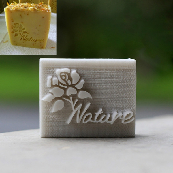 Natual Rose Resin Seal Soap Stamp For Handmade Soap Candle Candy
