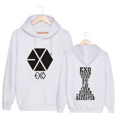 K-Pop, exokpophoodie, pullover hoodie, Sleeve