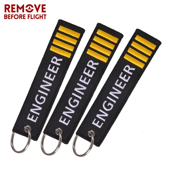 Details about   5PCS/LOT Remove Before Flight Pilot Key Chain Tag Embroidery Co-Pilot Engineer✈️ 