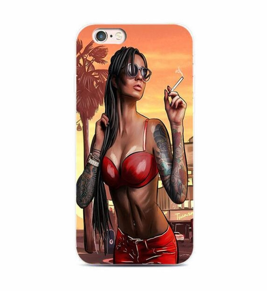 33DD Grand Theft Auto GTA V Soft Silicone Cover Case for iphone 5 5s se 6  6s 8 plus 7 7 Plus X XS SR MAX case - Price history & Review