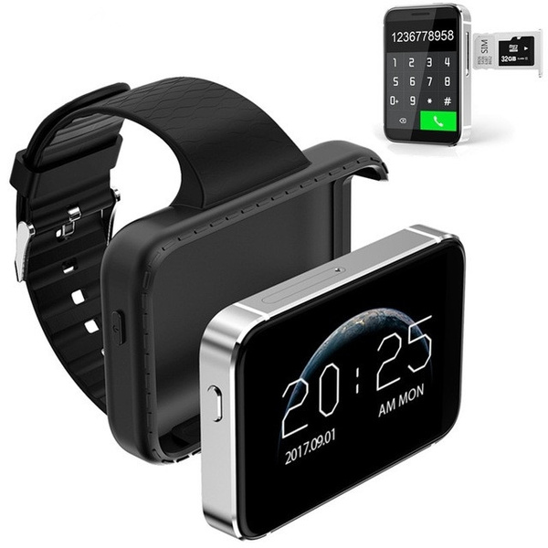 A1 Smart Watch Mobile Inbuild Camera Supporting 3G 4G Sim Smartwatch For  Phone Black