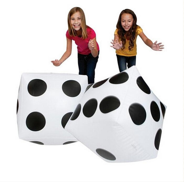 New Inflatable Dice Decoration Favor Prank Gift Casing Inflate Toy Party Toy S 