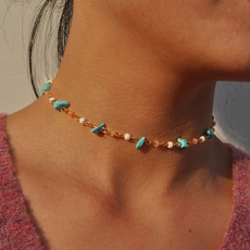 Turquoise, Fashion, gemstonenecklace, Chain