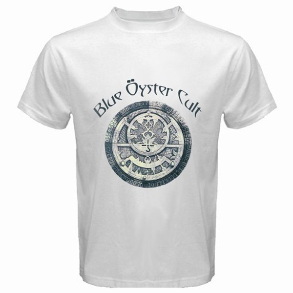 BOC Blue Oyster Cult Logo Rock Band White T-Shirt Size S M L XL 2XL 3XL 