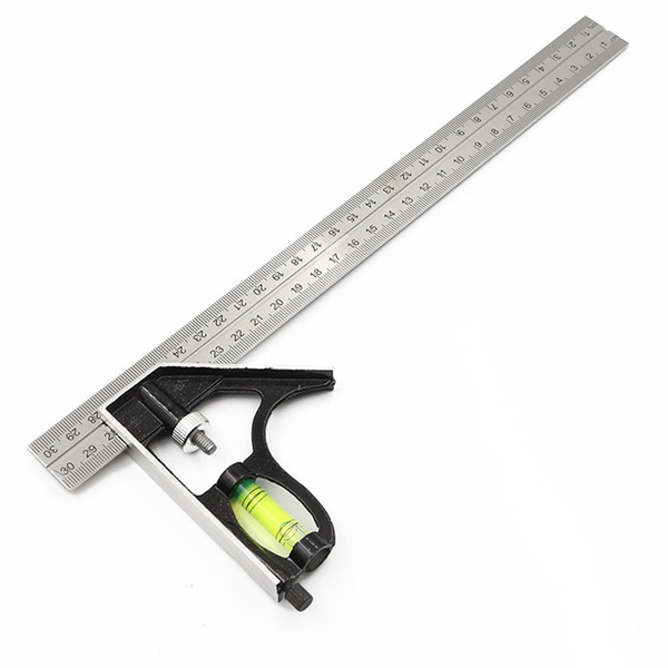 DIY Stationery Gauge Corner Clamp Combination Precise Level Ruler