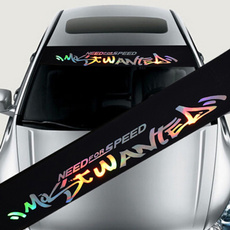 Colorful Reflective Decoration Decals Car Stickers Styling Front Windshield Decal Sticker 