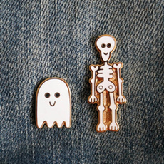 ghost, Fashion, Pins, skull