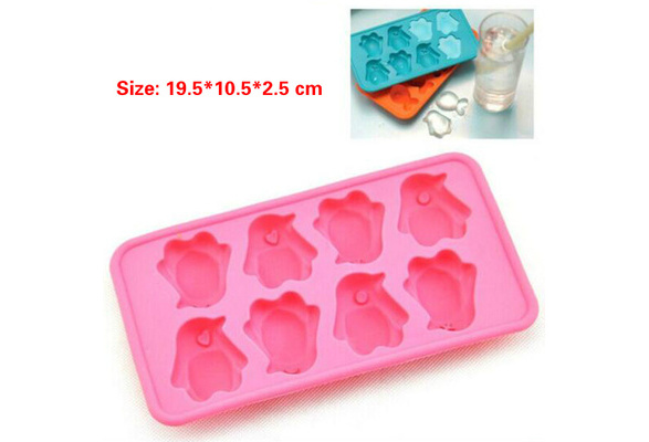 Penguin shape Silicone ice cube tray Cooking cake mould chocolate