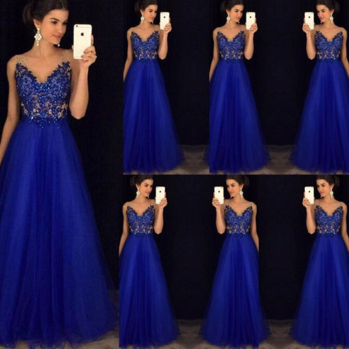 wish royal blue dress