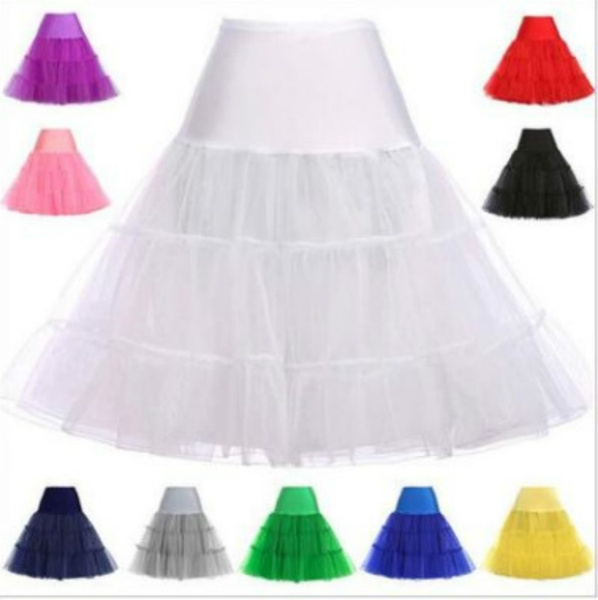 Vintage Petticoat 26" Crinoline Underskirt Fancy Skirt Slips 50s Tutu Underdress 