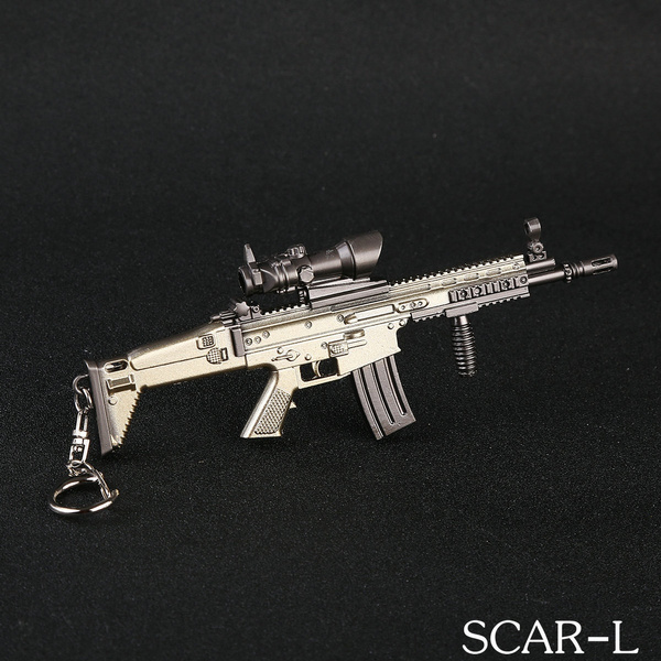 Scar L Pubg Playerunknown S Battlegrounds Cosplay Weapons Props Alloy Keychain Keyring Lobster Claw Clasp Pendant Gun Wish
