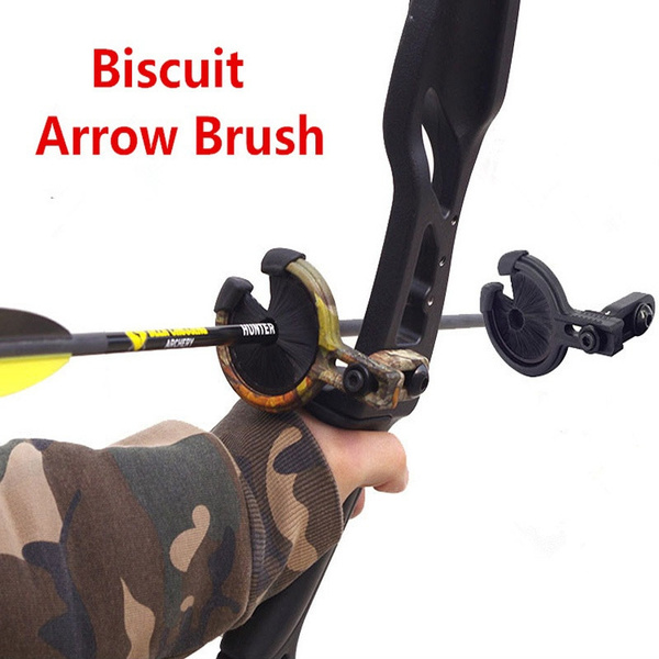 Archery Drop Away Biscuit Arrow Rest Hold for Compound Bow Hunting Brush Whisker 