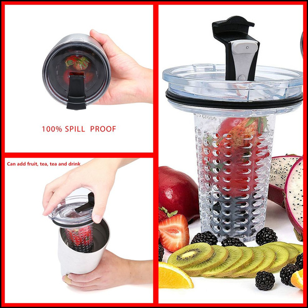 2 in 1 fruit Infuser with Spill Proof Lid for 30 oz Yeti Ozark Tumbler Cup