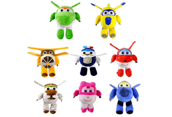 20cm/8" Super Wings Jett Plush Toys Wings Aircraft Robot Kids Gift | Wish