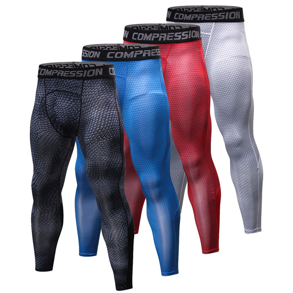 YUSHOW 3 Pack Compression Pants Men 3/4 Sports Tights Workout Leggings with  Pockets Male XL - Walmart.com