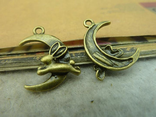 Jewelry, moonaccessorie, rabbitaccessorie, rabbitcharm