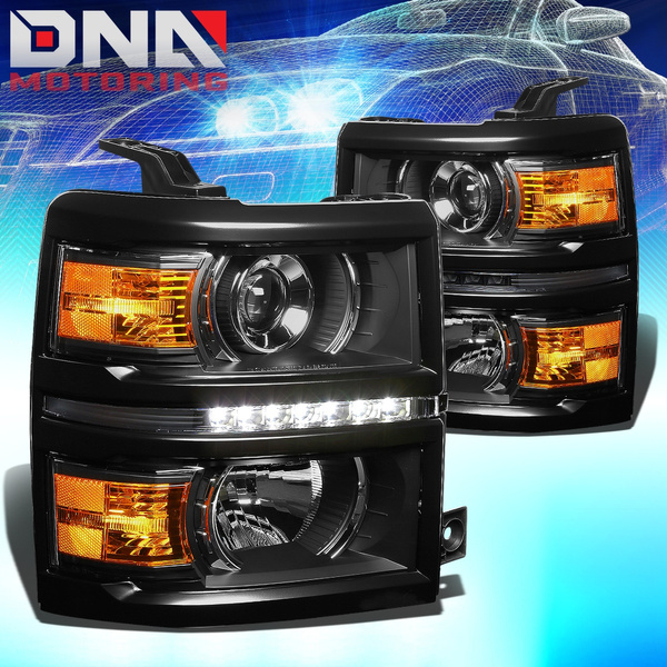DNA Motoring LED DRL Parachoques delantero de repuesto para faros