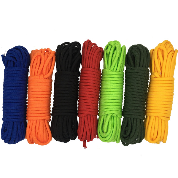 Yougle 15m 850lb 11 Strands 6.5mm Paracord yougle Cord Survival Lanyard  Rope Camping Hiking Rope Clothes Line