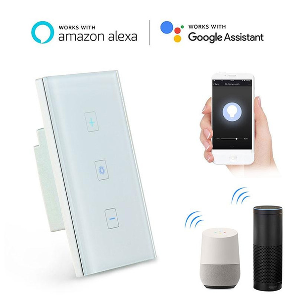 Neu Smart Wireless WIFI Touch Alexa Lichtschalter Wandschalter APP Fernbedienung 