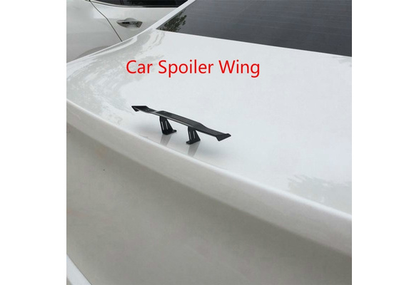 Car Rear Spoiler Mini Spoiler Wing Small Model GT Carbon Fiber Without  Perforation Tail Decoration Auto Accessories Car-styling