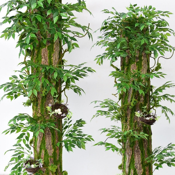 Decorative Concrete Planters Simulation Dried Pine Tree Bark Artificial  Moss Fake Vine Plant Indoor Water Pillar Cover Wrap DIY Green Wall  Decoration From Meiqizaoxi, $50.15