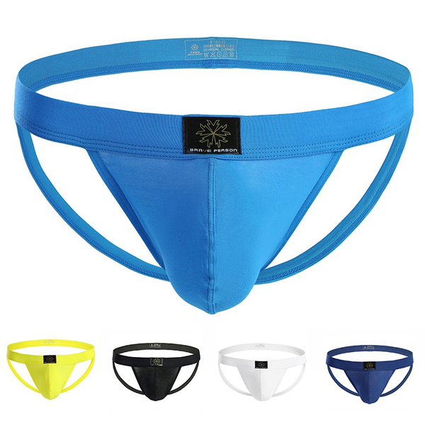 Brave Person Hot Sexy Men's Thongs G-string Underwear Leather Jockstrap ...