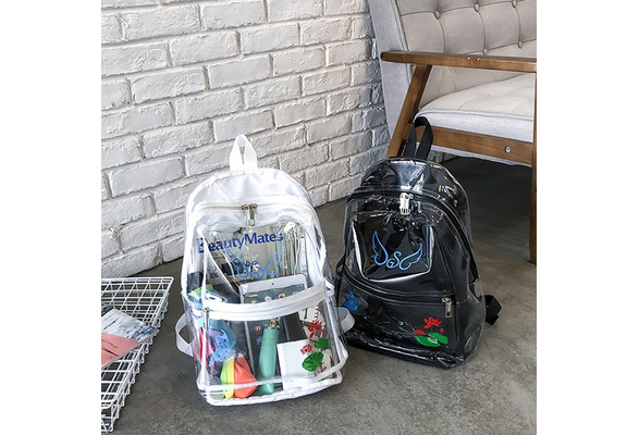 Wish shop clear backpack