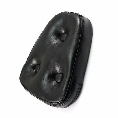 Black Sissy Bar Rear Backrest Cushion Rest Pad Choppers Touring Cruiser ...