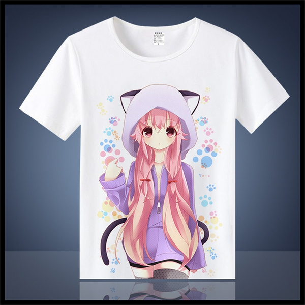 Спешите приобрести: Future Diary Anime T-shirt на Wish — Покупки в удовольс...