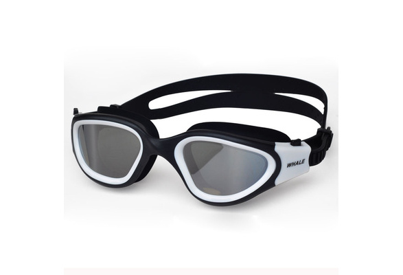 Whale Waterproof Large Frame Glasses Swimming Goggles Anti-Fog Swim Mask
