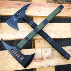 USA SELLER FAST SHIPPING 14.5" Survival Tomahawk Tactical Throwing FIXED BLADE Camping Hatchet Hunting Survival AXE Knife - Choose A Color
