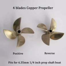 Copper, propellerforrcracingoboatrcgasolineboat, 635mm14inchpropshaftboat, modelshippropeller