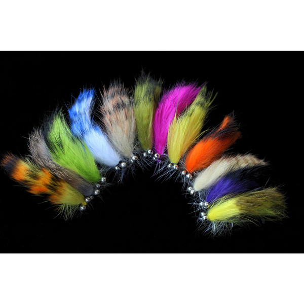 12 pcs Colors Assorted Zonker Streamers Trout Fly Fishing Flies