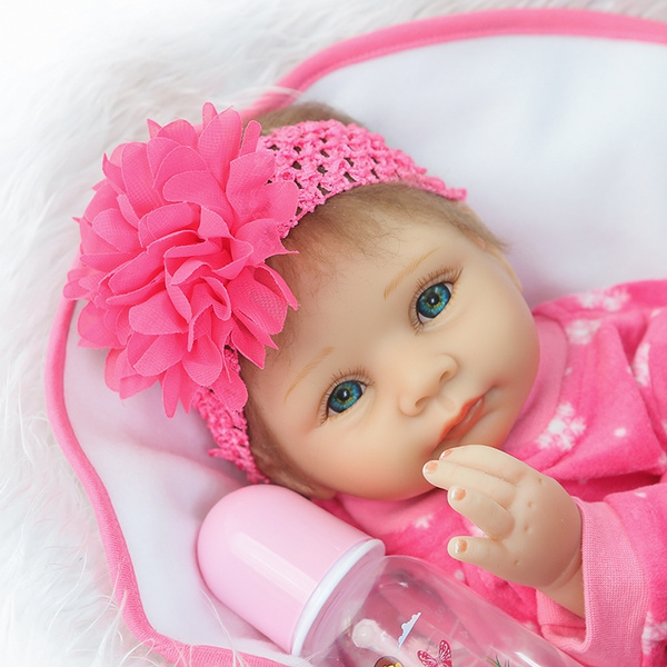 22'' New Silicone Reborn Baby Doll Toy Fashion Soft Touch Newborn Girls