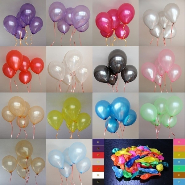 50pcs Pack Pouce H Lium Latex Air Ballons Pour F Te Mariage Anniversaire D Cor 10 Wish