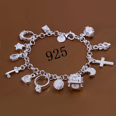 Sterling, wristbandbracelet, Fashion, Pearl Bracelet