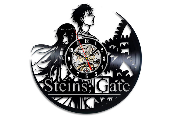 Steins Gate Anime Best Vinyl Wall Clock Record Home Room Art Vintage Modern Decoration Size 12 Inch Color Black Wish Steins Gate Anime Best Vinyl Wall Clock Record Home Room Art Vintage Modern Decoration Size 12 Inch Color Black Wish