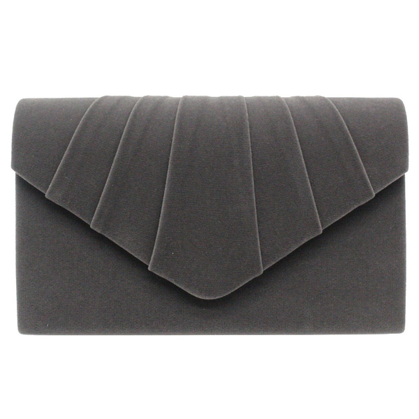 grey suede shoulder bolsa