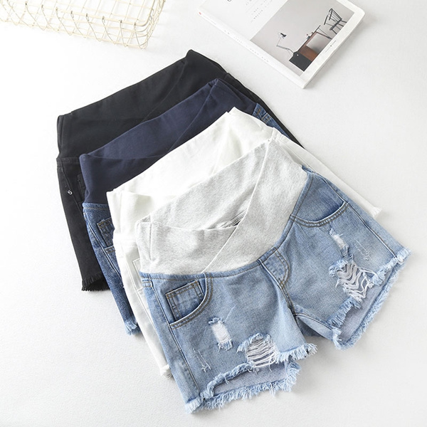 New Short Jeans Denim Pregnant Women 