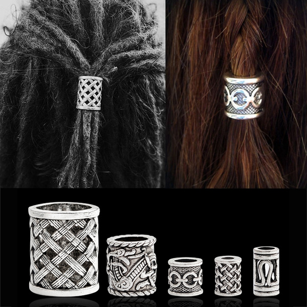 Viking Beard Rings - Set of 4 Beads #1