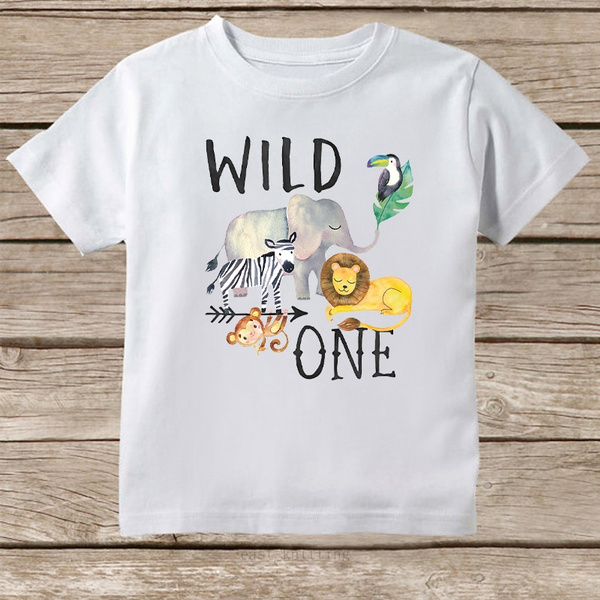 wild one birthday shirt boy