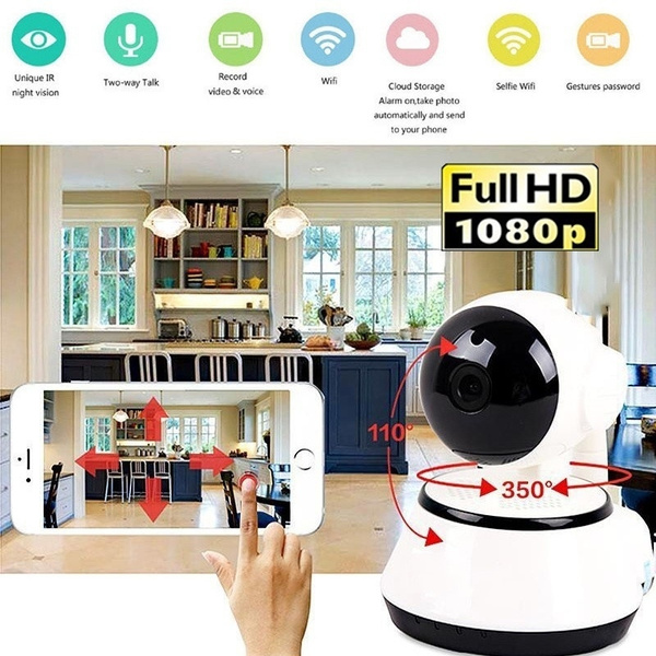Wireless HD Pan/Tilt IP Security Camera Network CCTV Night Vision WiFi Webcam 