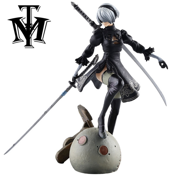  Nmomoytu 20cm NieR Automata Anime Figure 2b Yorha No.2 Type B  Action Figure Yorha No.2 Type B Figurine Model Doll : Toys & Games