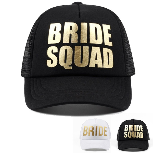 bride squad baseball caps