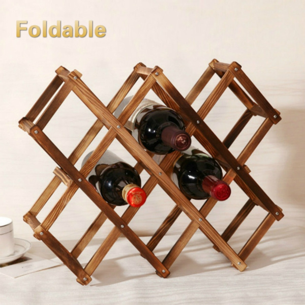 wine stand wood